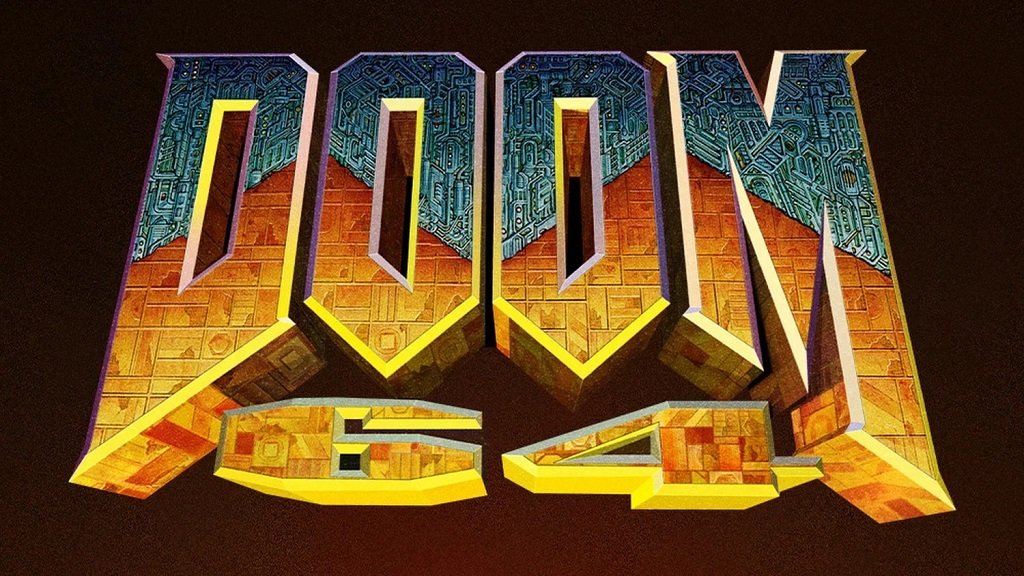 DOOM 64 screenshot showing retro first-person shooter gameplay