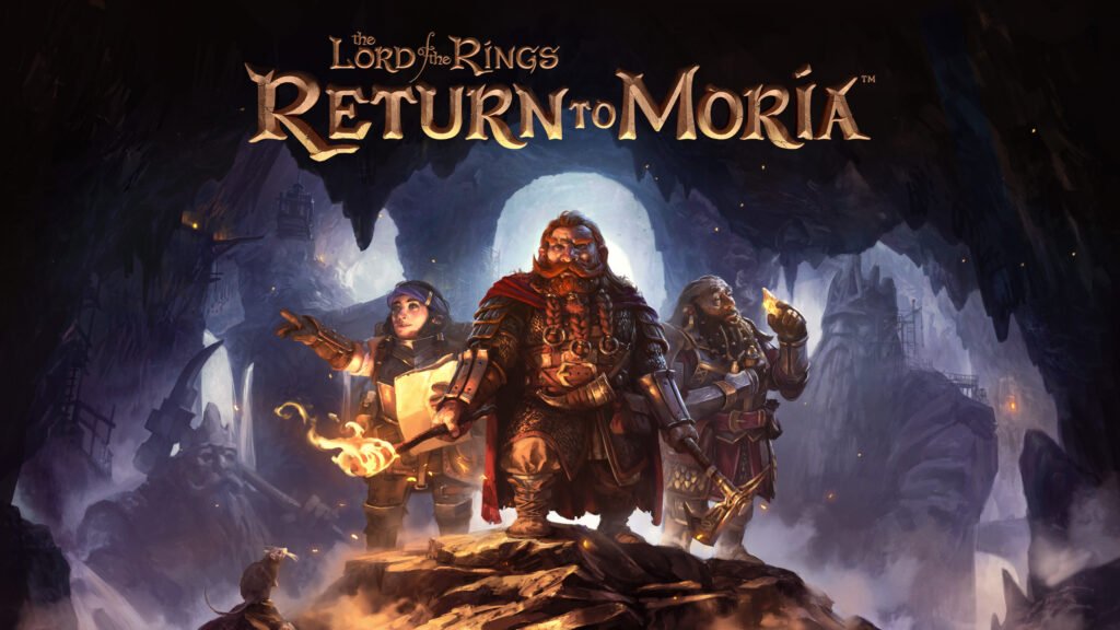 In-game shot of dwarves mining in Return to Moria, a Lord of the Rings survival game